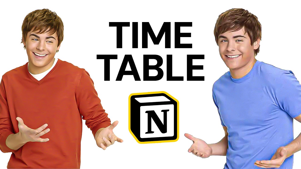 Make a Timetable in Notion (free Template)