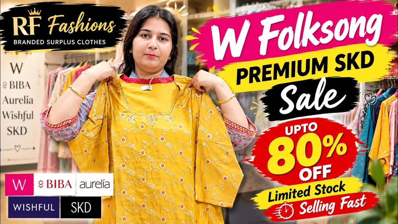 RF Fashions (M.No-9870514176) W Folksong premium SKD sale | upto 80% off | Limited stock 