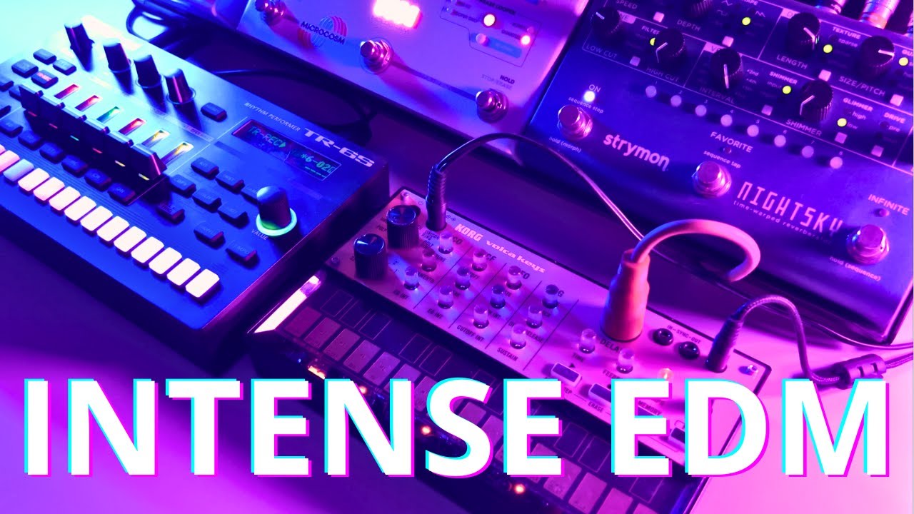 Intense EDM Jam | Dragonflies | Volca Keys & TR-6S & Hydrasynth & Microcosm & NightSky & Skylar