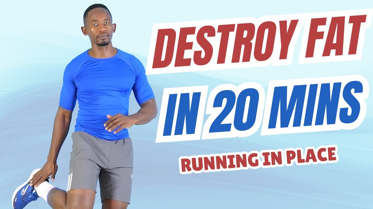 DESTROY FAT In 20 Minutes Using This Running In Place Cardio Workout
