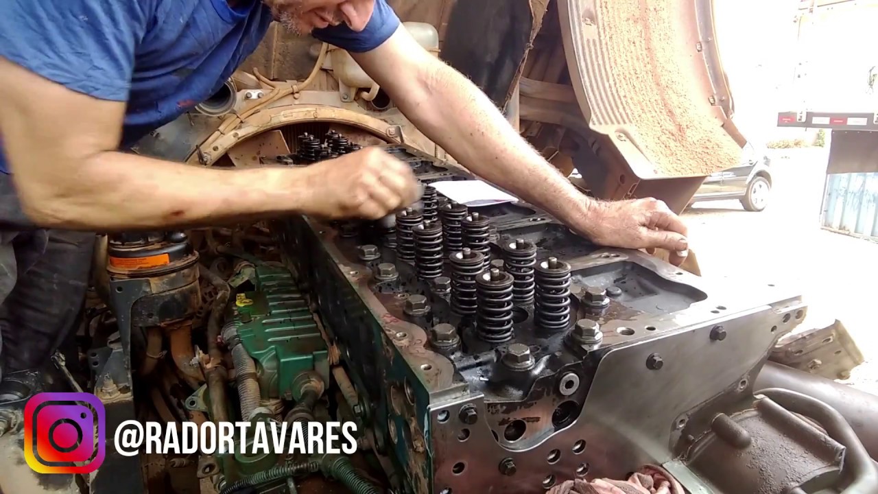 Montagem do motor D13 FH - Torquiando o cabeçote #2