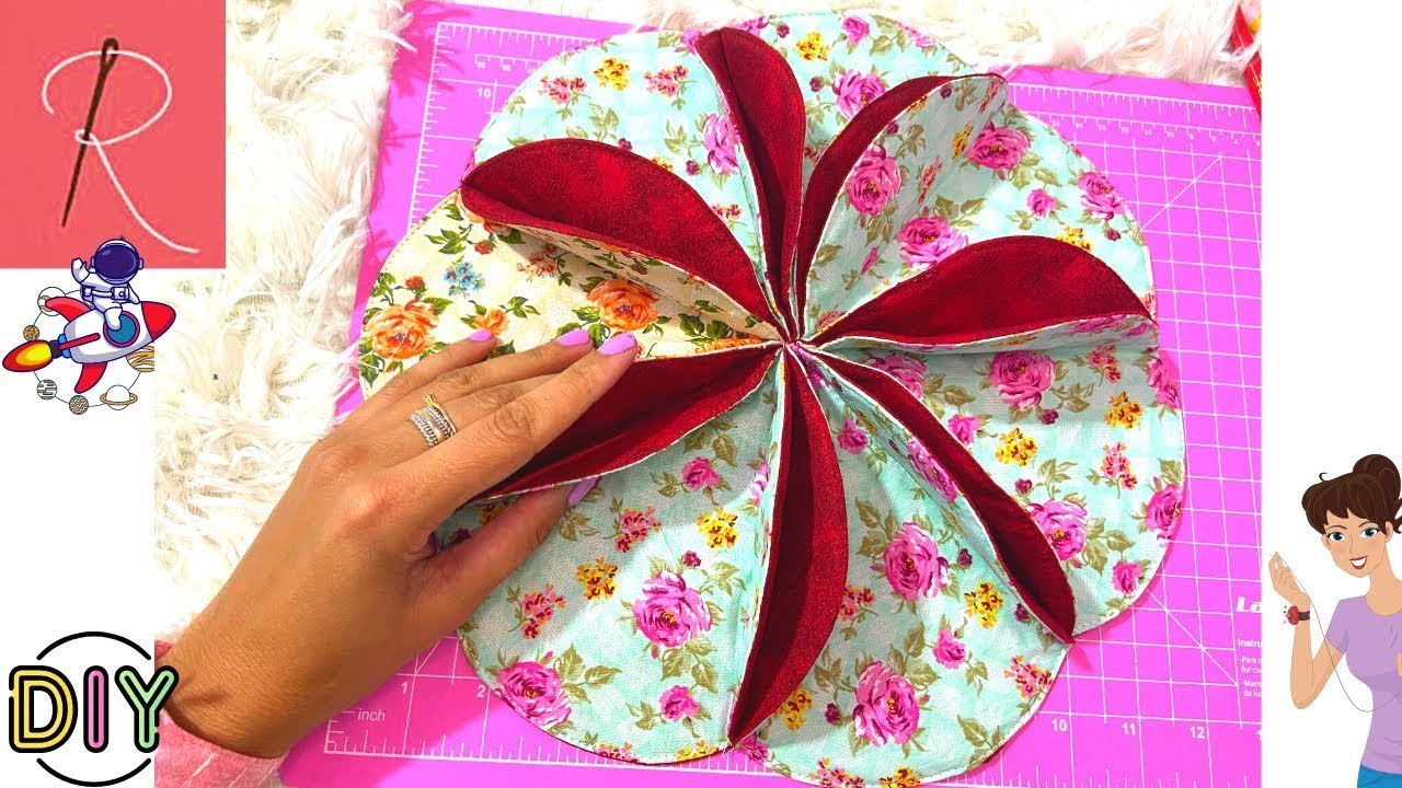 INCRÍVEL PEÇA FEITA COM CÍRCULOS DE TECIDO 🌟 COSTURA CRIATIVA 🌟 CANAL DA ROSA 