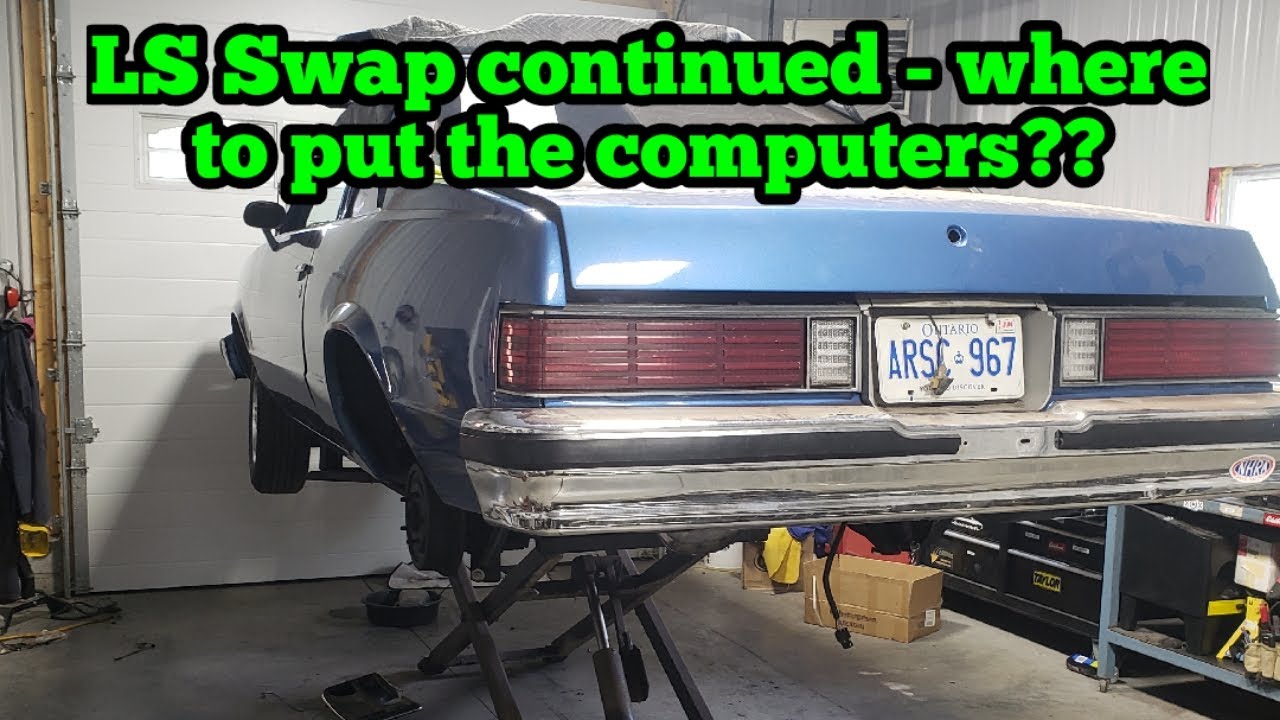 G Body LS Swap on 1981 Malibu continued - Computer mounting location.