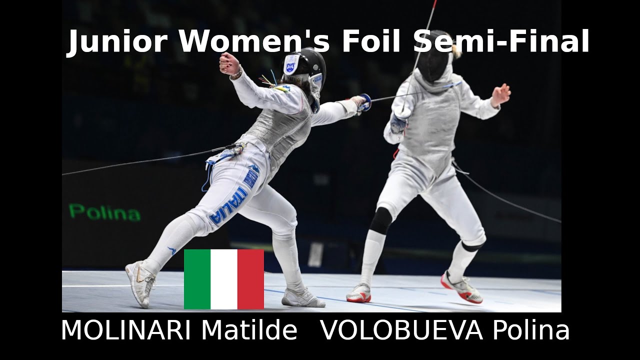 Junior Worlds 2025, Wuxi — Women's Foil — Semi Final — MOLINARI Matilde vs VOLOBUEVA Polina