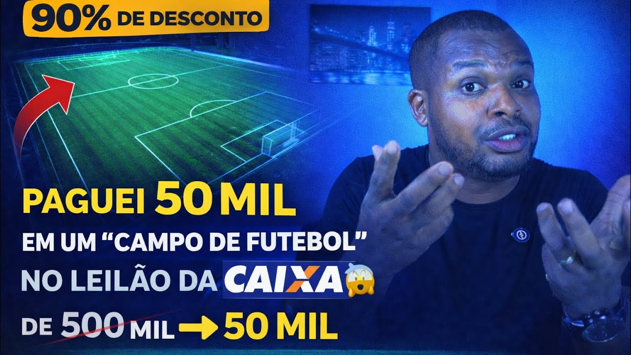 Leilão de imoveis -Comprei um TERRENO do tamanho de um CAMPO por 50 MIL no Leilão da Caixa 😱