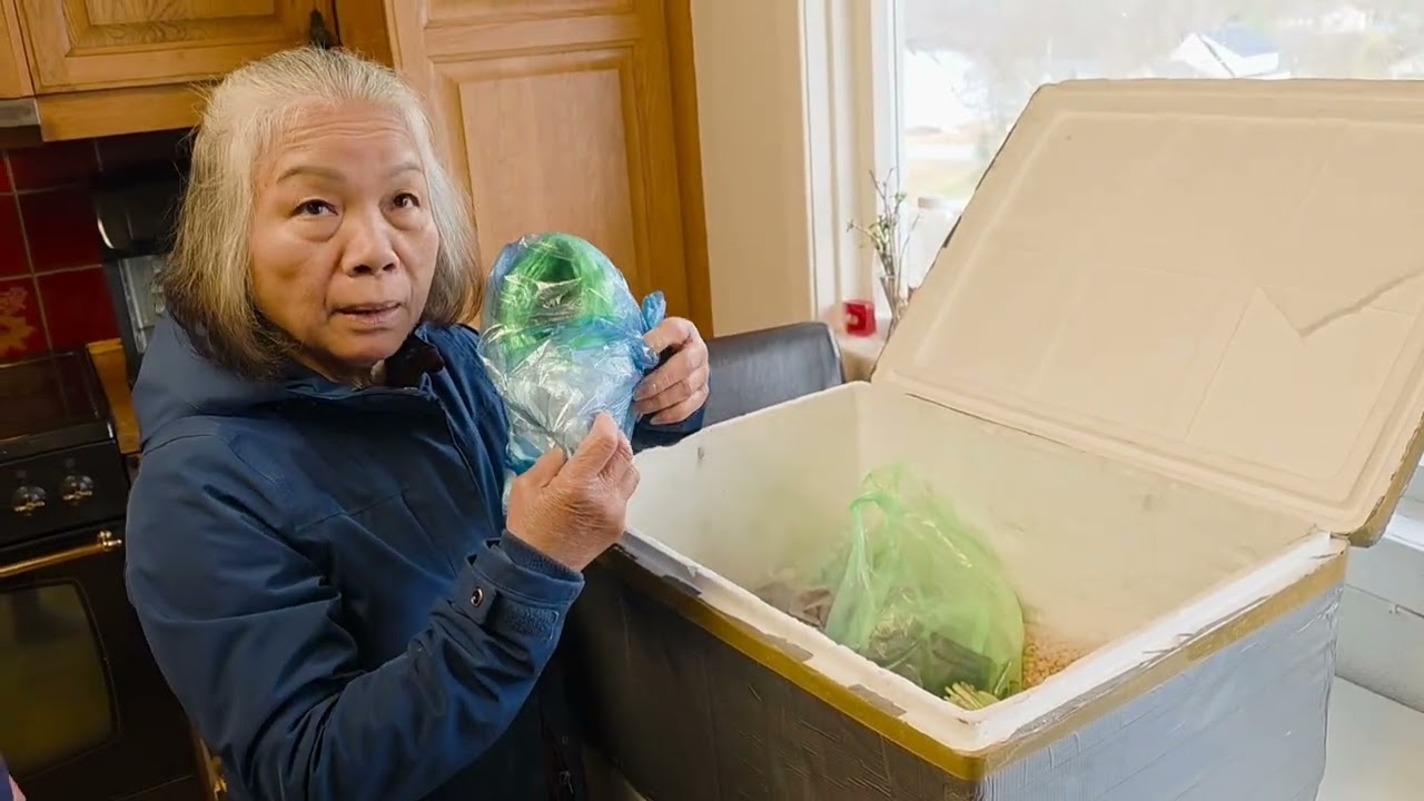 529.Bà nội về lại Na Uy. Khui thùng quà Bà nội cho Gia đình Bắc Âu 