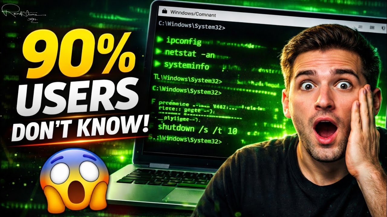 90% Windows Users Don’t Know These CMD Commands 😲