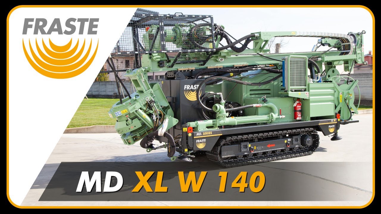 Fraste MULTIDRILL XL W 140 a multipurpose drilling rig that increase your working possibilities !