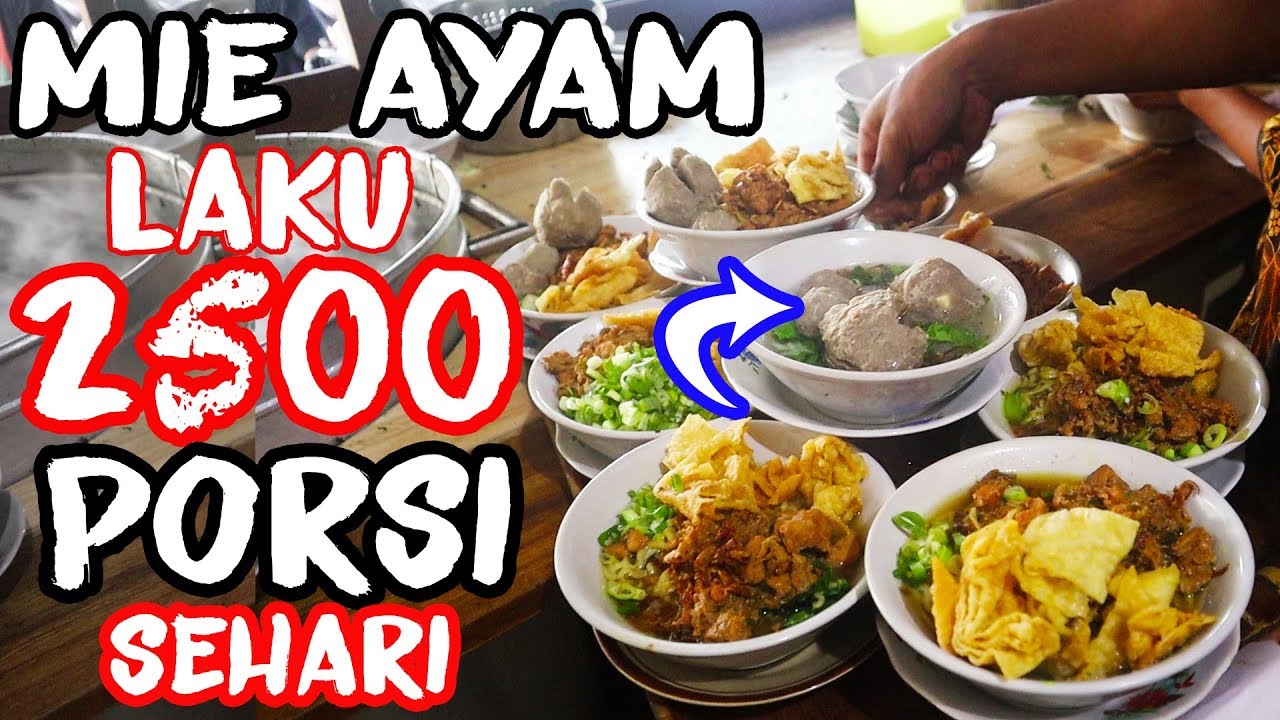 SEHARI 2500 PORSI LUDES !! GILAK BANGET ! GREBEK WARUNG MIE AYAM CONDONG RAOS !!!