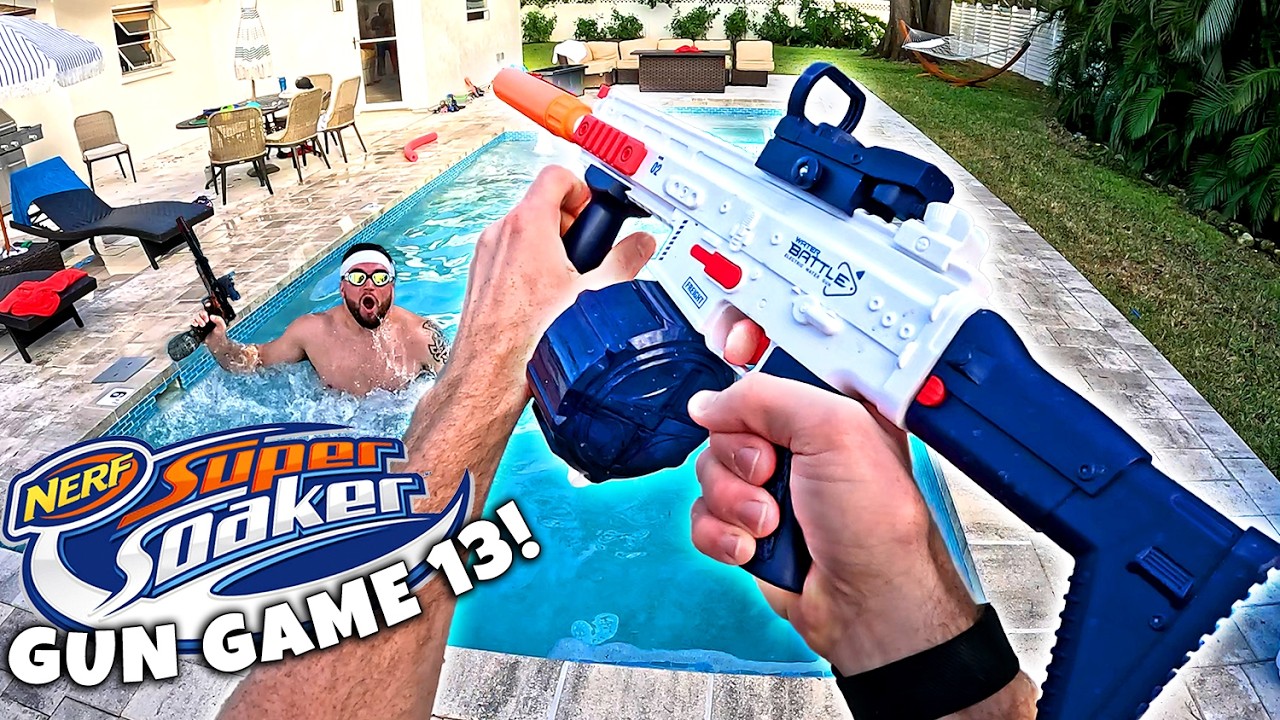 NERF GUN GAME | SUPER SOAKER EDITION 13.0 (Nerf First Person Shooter)
