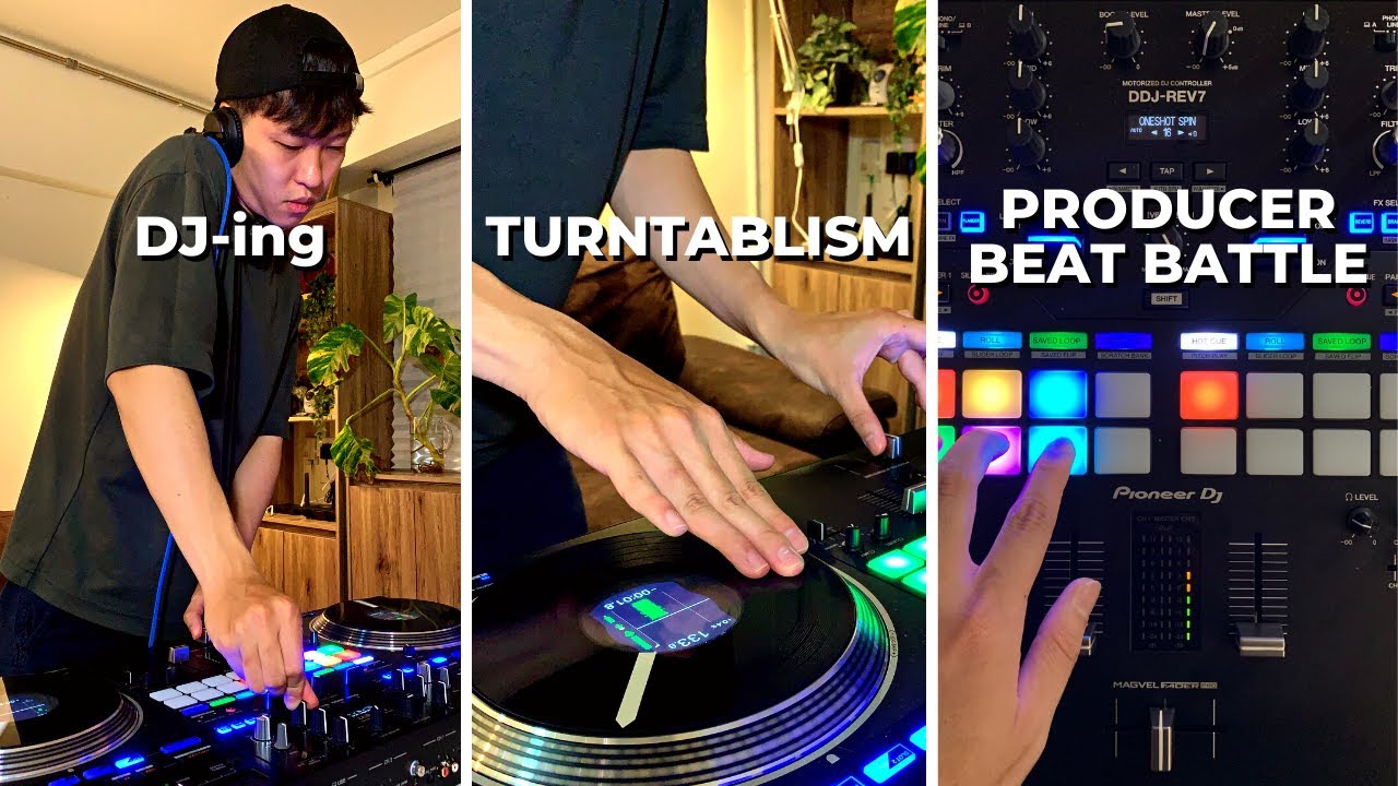 DJ-ing vs Turntablism vs Beat Battle on The DDJ-REV7
