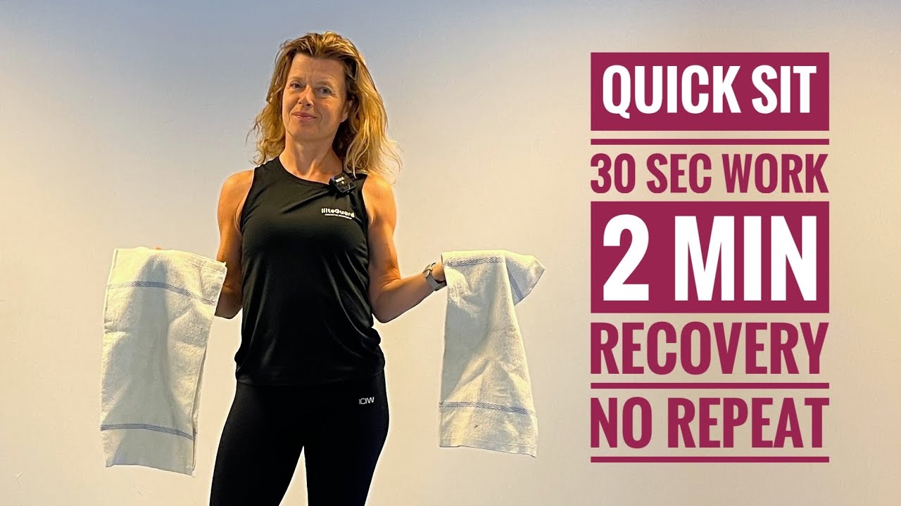 Quick SIT 5x w/ 30 sec work and 2 min. recovery  w/warm up and stretch  /inspired by Dr. Stacy Sims