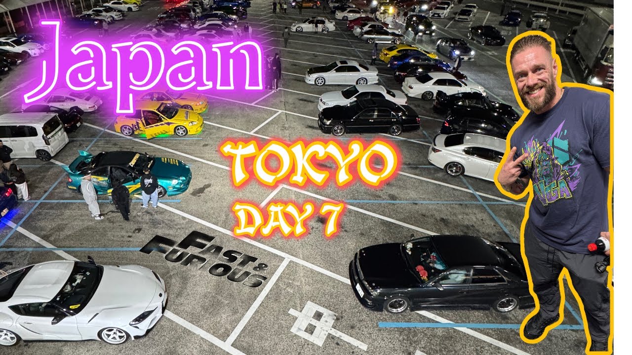 Japan Vlog Day 7 | Harajuku Daylife, Electric Streets & Tokyo Car Meet 🚗🔥 | Final Episode 🇯🇵