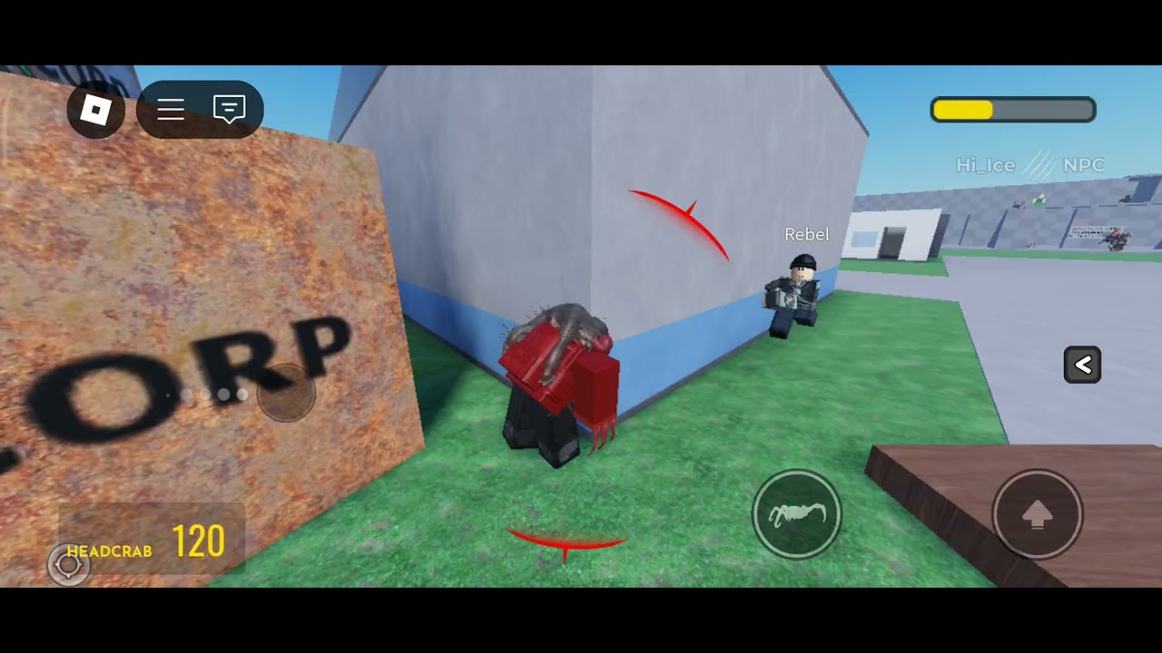Today I played Headcrab test 3!|Roblox Head crab test 3