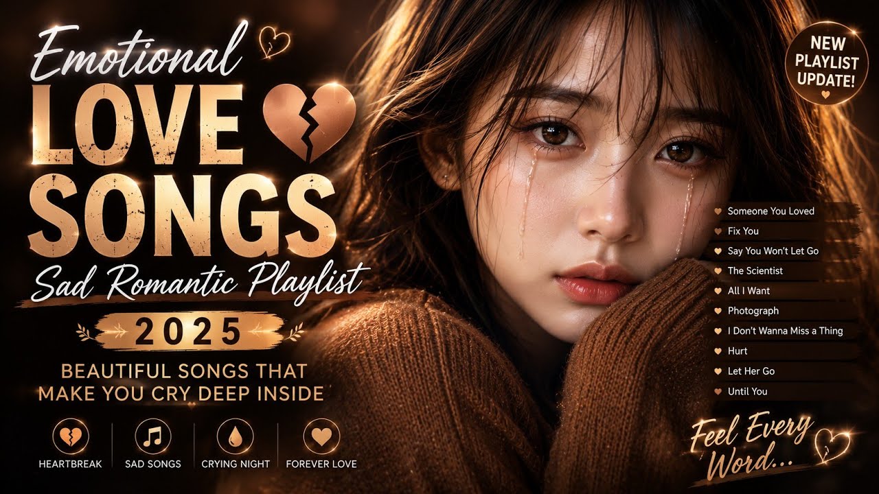 Emotional Love Songs 💔 Sad Romantic Playlist 2025 | Beautiful Songs That Make You Cry Deep Inside