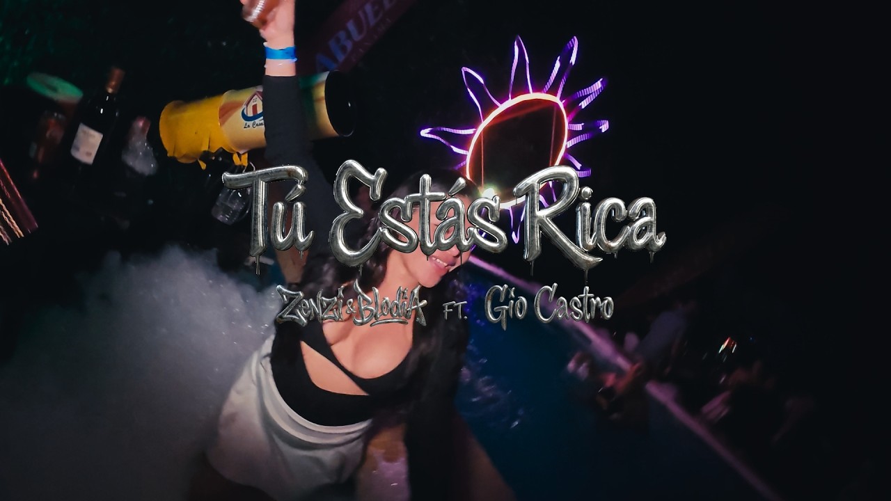 Tú Estás Rica - Zenzi, Blodia Feat. Gio Castro (Visualizer Oficial)
