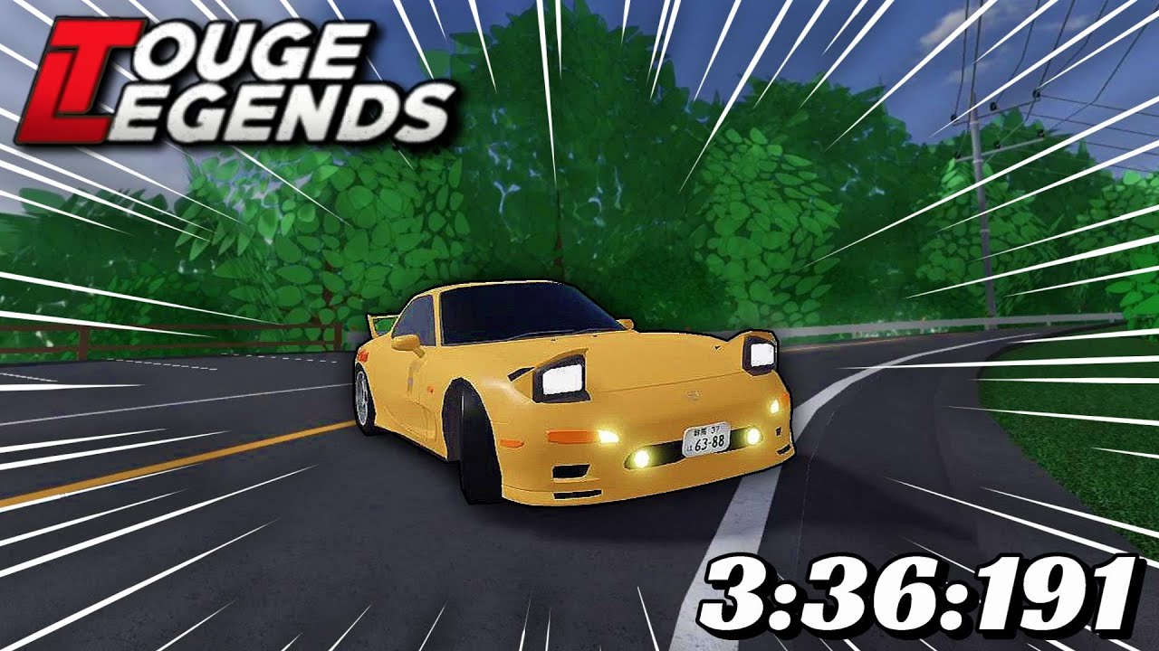 Roblox Initial D: Touge Legends Speed Run | RX-7 FD3S 3:36.191