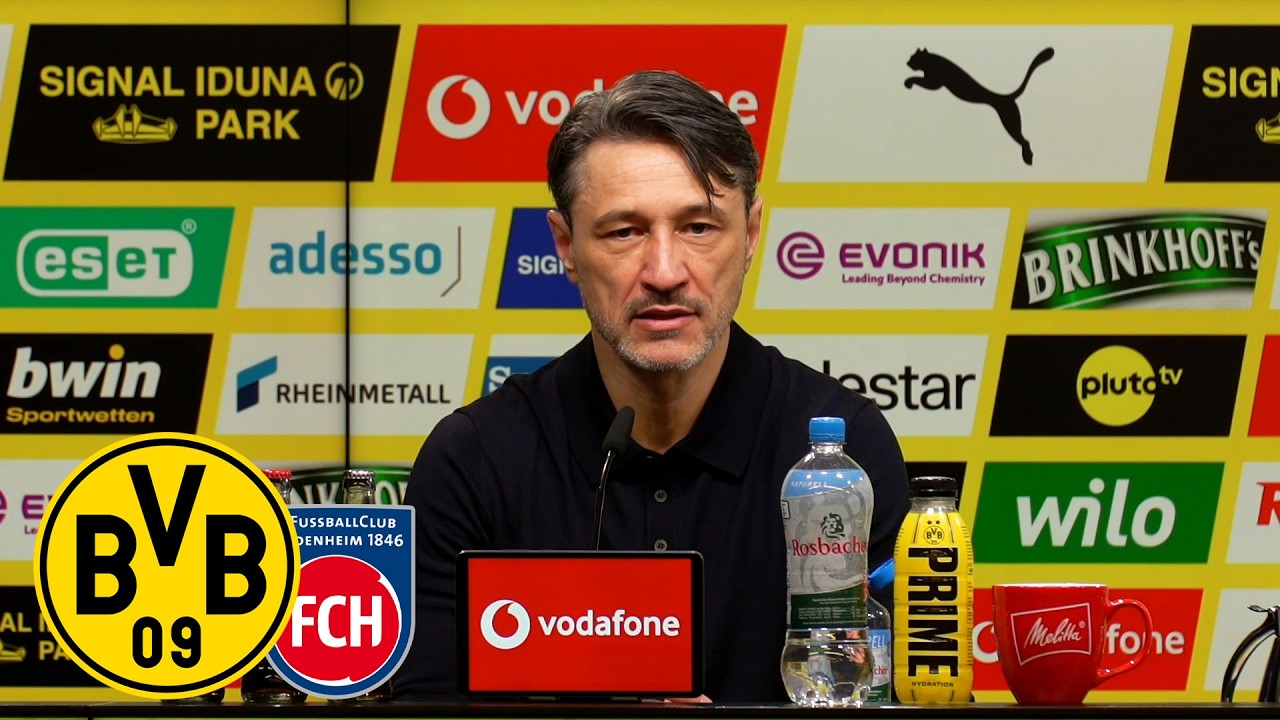 „Solche Spiele müssen wir früher entscheiden!“ | PK mit Kovac & Schmidt | BVB – Heidenheim 3:2
