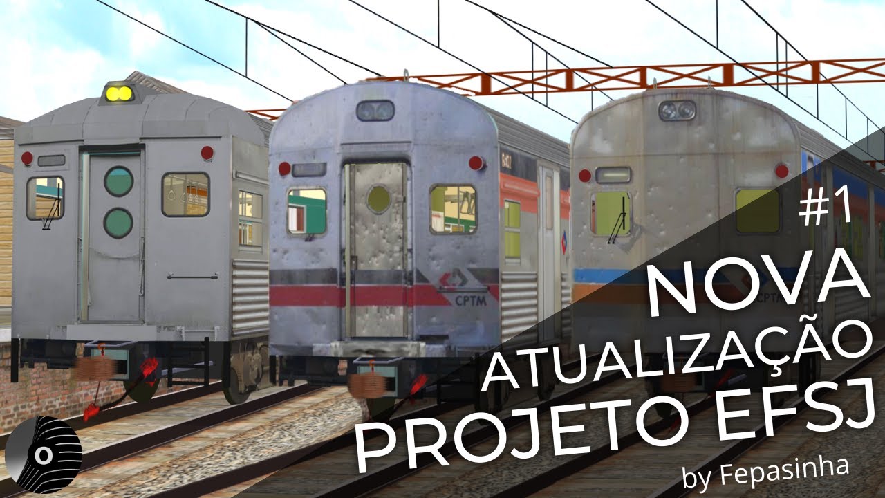 OpenBVE - NOVA ATUALIZAÇÃO do PROJETO EFSJ + NOVOS TRENS BUDD SÉRIE 101, 1400 e 1600 da CPTM!