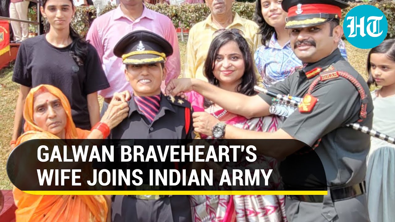 Galwan hero's wife follows in husband's footsteps; Deployed at LAC amid standoff with China