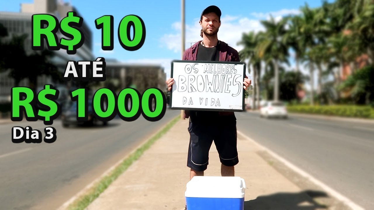 10 ATÉ 1000 REAIS! Fazendo dinheiro na rua - Dia 3
