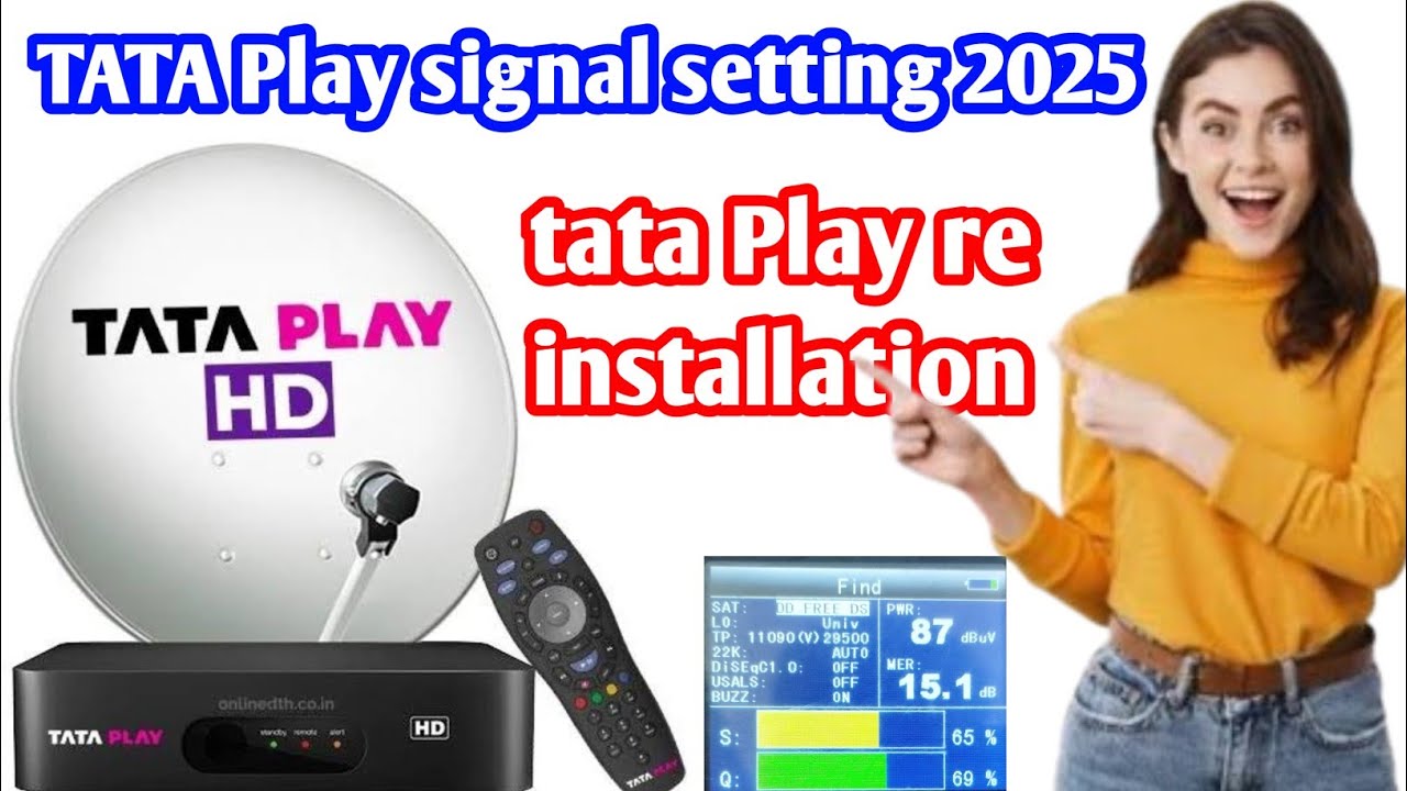 TATA Play installation || Tata play signal setting || Tata play|| All Dish Help 