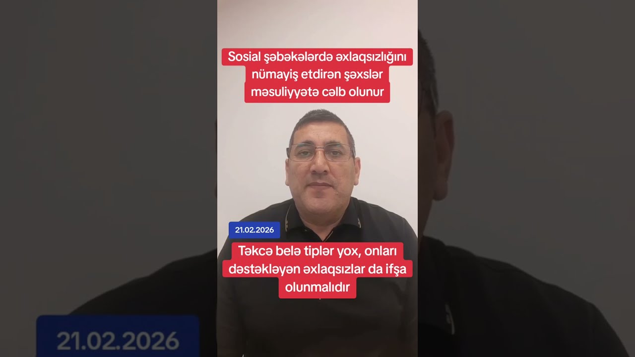 Əxlaqsızlar məsuliyyətə cəlb olunur - Sosial şəbəkələr belə ünsürlərdən təmizlənməlidir!