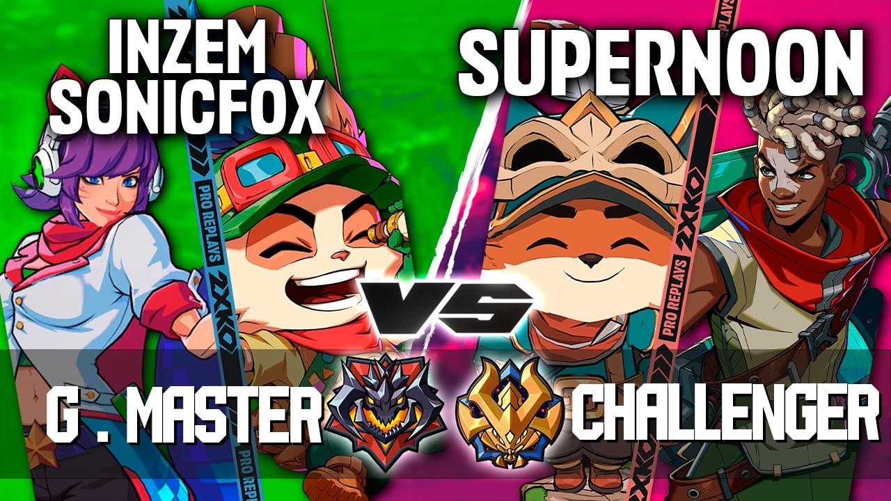 2XKO ▰ INZEM - SONICFOX (Teemo-ahri) vs Supernoon (Teemo-ekko) ▰ 2XKO Pro level replays