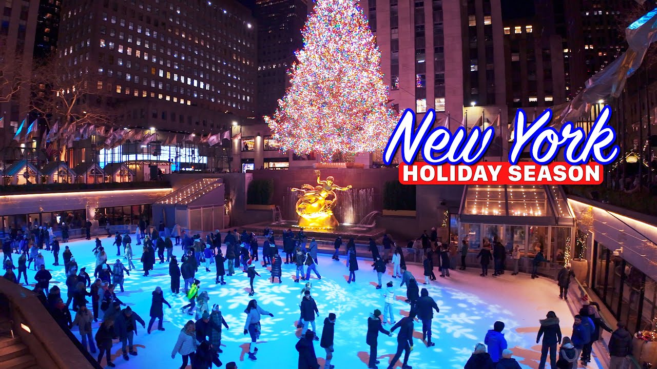 The Secret Magic of New York During Christmas. Walking in 4K