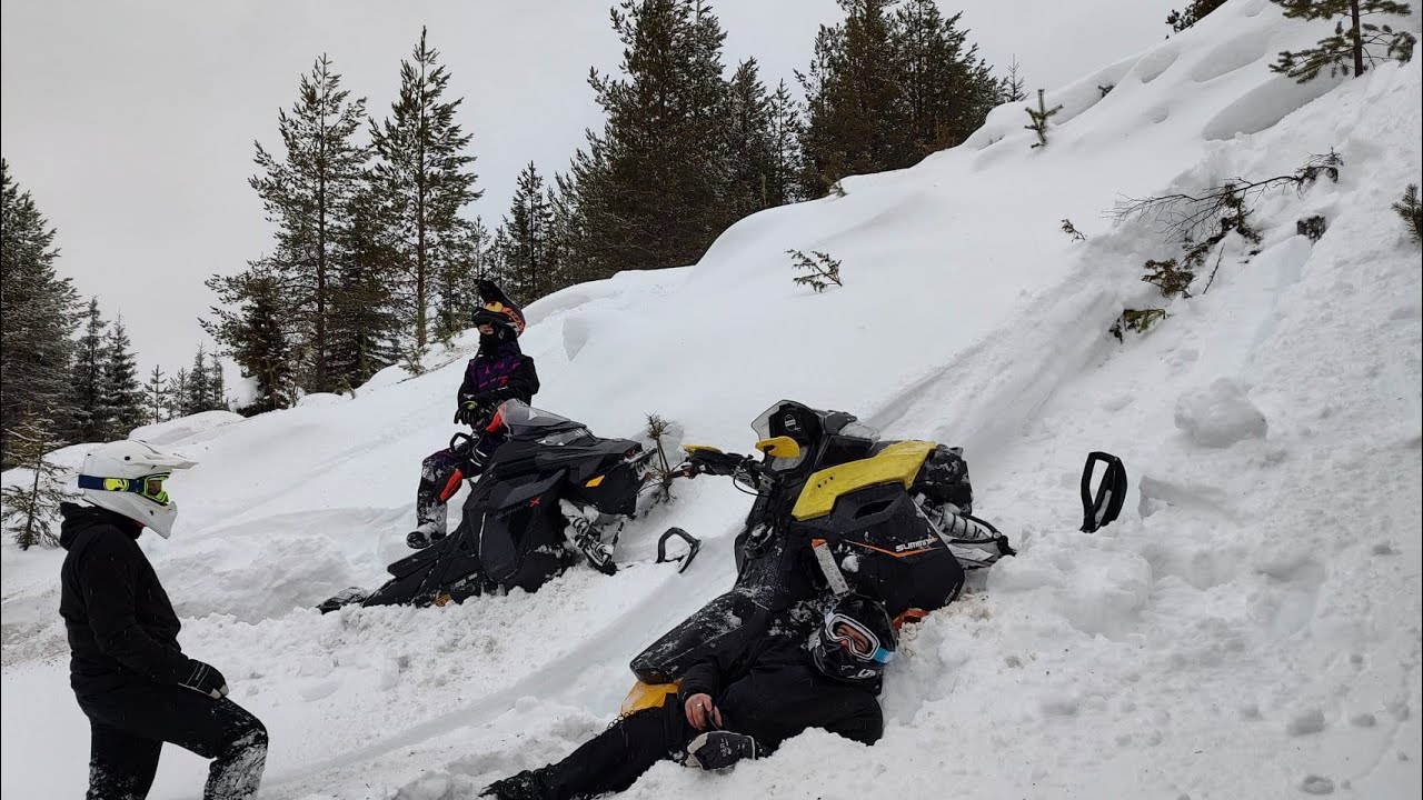 Freerideä😎Maunokelkkailee Kuusamossa part3