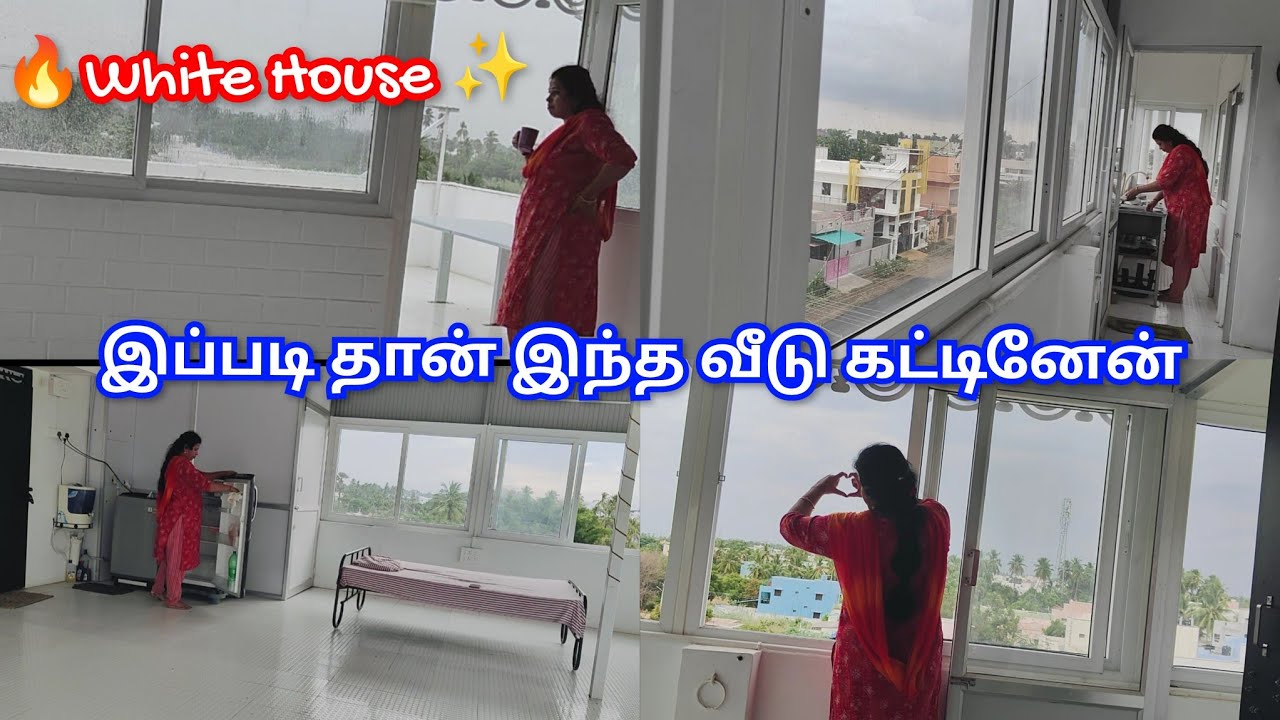 🔥Intha veedu epadi than kattinen... My white house vanga pakkalam👍 | #cleaning #vlog #home