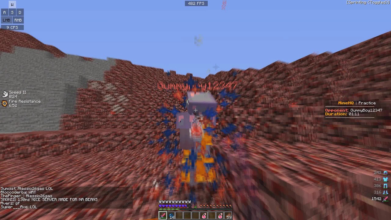MineHQ Practice | EU's Are Broken (20ms vs 125ms)