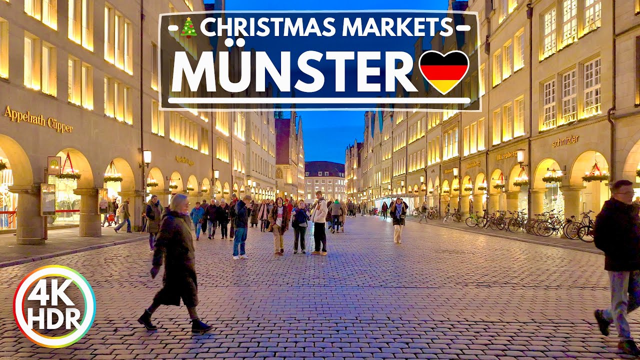 🇩🇪 Münster Christmas Markets in December 2025 ✨ Amazing Germany in 4K HDR 60fps