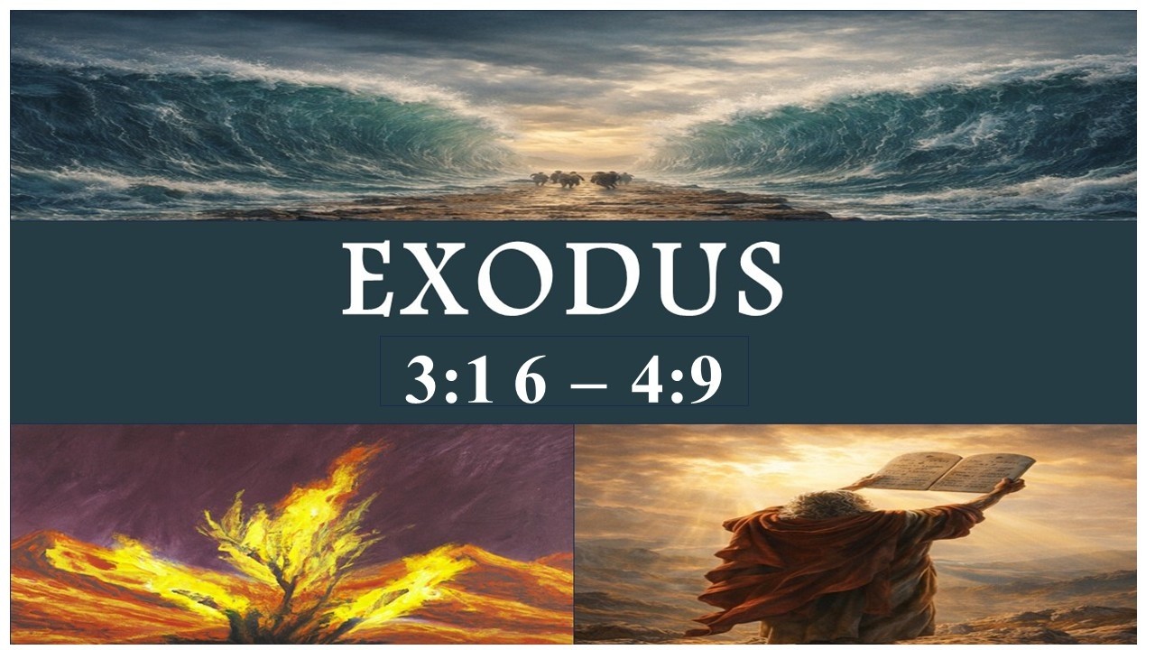 Exodus 3: 16-22 , 4: 1-9 - Pastor Ted Dudak