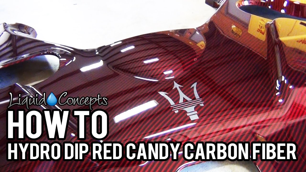 HYDRO DIPPING A RED CANDY CARBON FIBER | Liquid Concepts | Weekly Tips and Tricks
