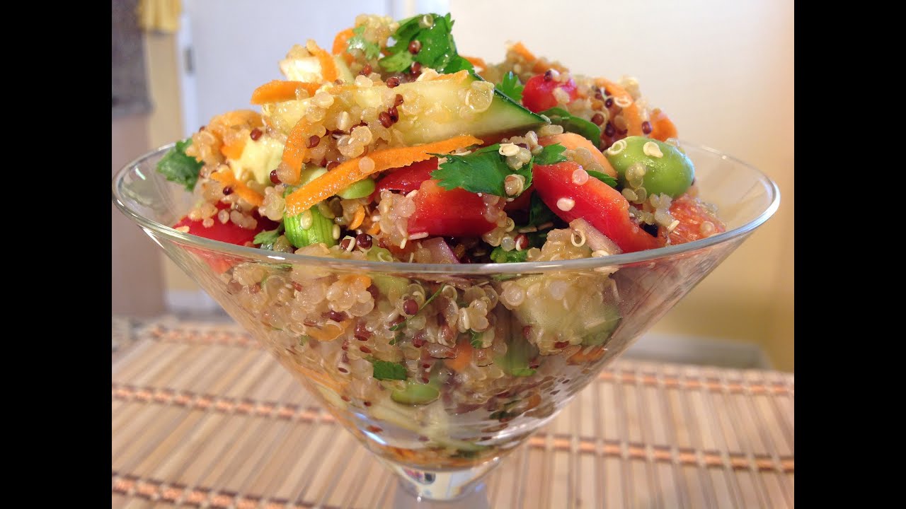 How To Asian Quinoa Salad & Dressing-Vegan Food Recipes