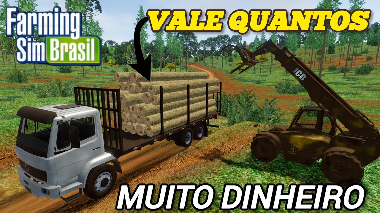 COMO TRABALHAR COM MADEIRA NO FARMING SIM BRASIL 👉🏻 E COMO VENDER AS MADEIRAS ✅
