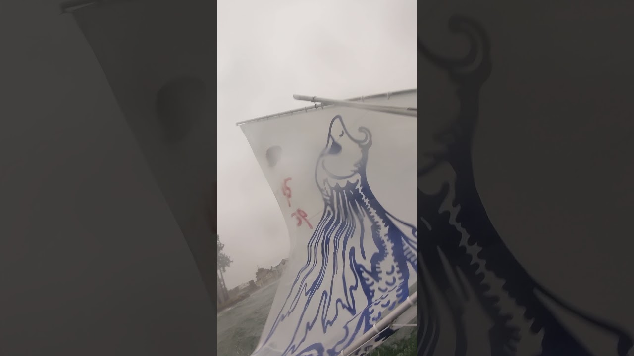 Sunfish high wind capsize