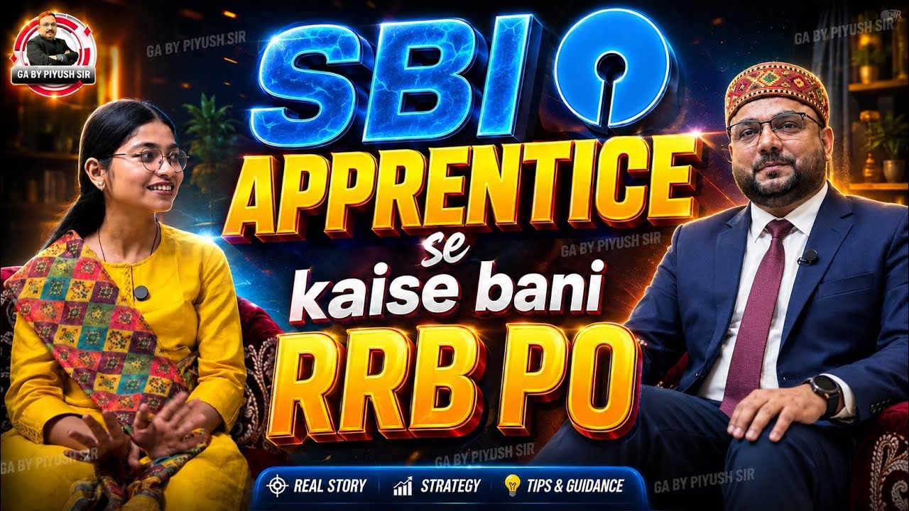Full Podcast of Yogita | Jo SBI APPRENTICE se Bani RRB PO | Strategy of Selection GA BY PIYUSH SIR