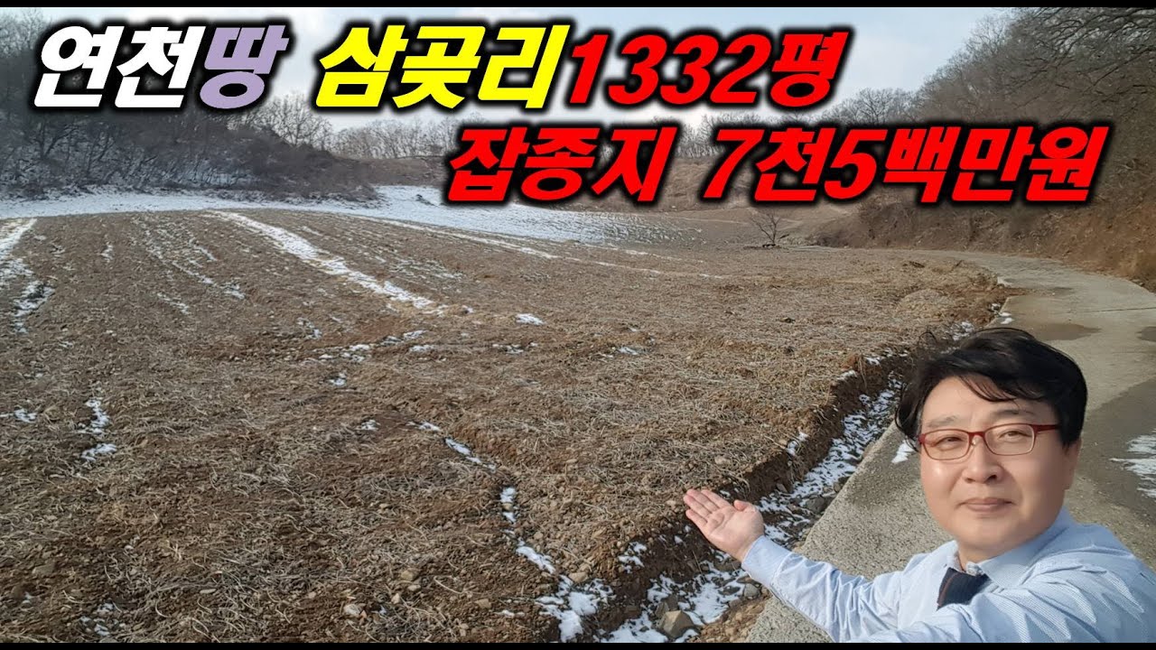 연천땅 삼곶리 잡종지 1332평 7천5백만원 연천토지 전방땅 태풍전방대 연천부동산 운정부동산 파주땅 포천땅 적성땅
