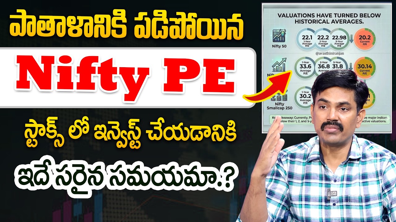 Sundara Rami Reddy - PE Ratio of Nifty 2026 | What is the P/E Ratio in Telugu | SumanTV Naveena