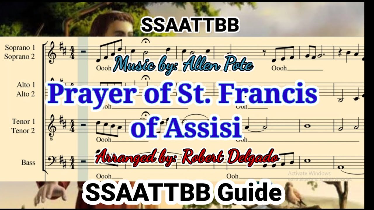 Prayer of Saint Francis of Assisi _ SSAATTBB Guide