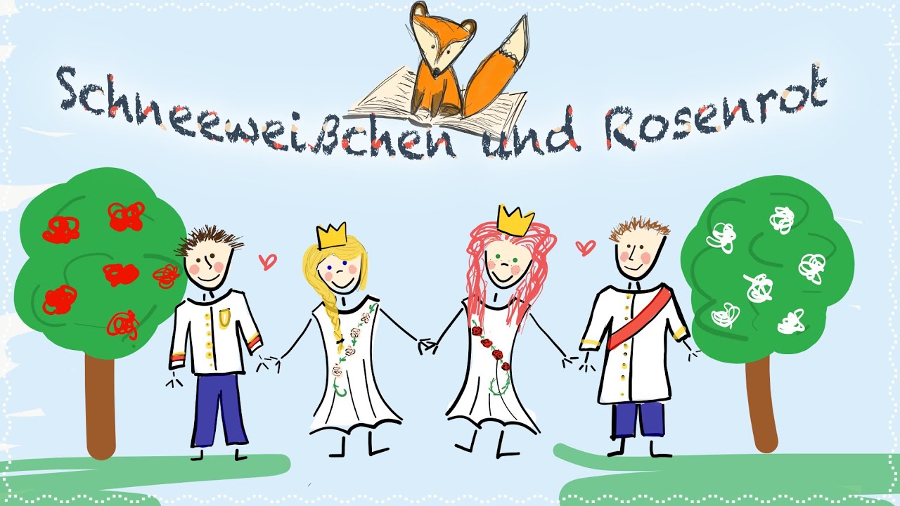 Schneeweißchen und Rosenrot - Märchen für Kinder ✿ Brüder Grimm ✿  Hörbuch mit Illustrationen