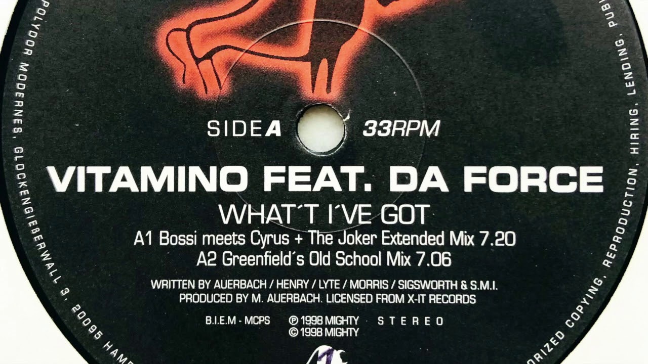 Vitamino feat. Da Force • What I've Got (Bossi Meets Cyrus + The Joker Extended Mix) (1998)