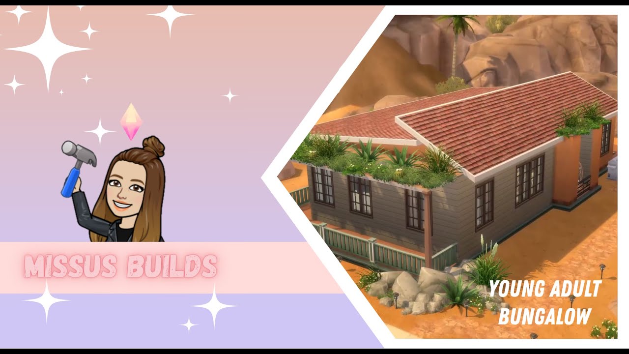 Family W/Teens Bungalow // The Sims 4 Speed Build // No Commentary