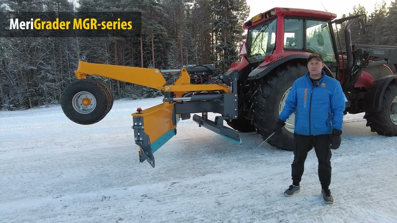 Inroducing MeriGrader MGR-series tractor mounted road grader