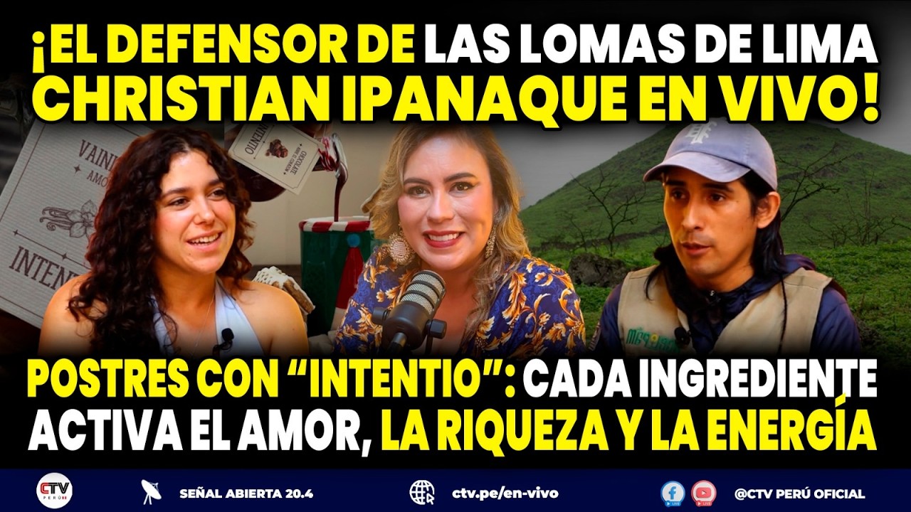 SOMOS GRANDES con Claudia Toro ENVIVO: Postres con “Intentio”,  nos visita Christian Ipanaque #CTV
