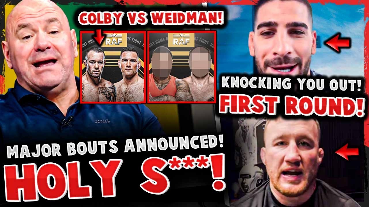 BREAKING! MAJOR BOUTS ANNOUNCED! Colby Covington vs Chris Weidman! Ilia Topuria MESSAGE to Gaethje!
