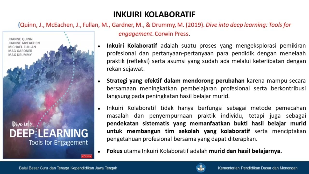 Inkuiri Kolaboratif Guru//Dr.Heni Maryani,S.Pd.,M.Pd/Widyaiswara Ahli Muda/BBGTK Jateng//