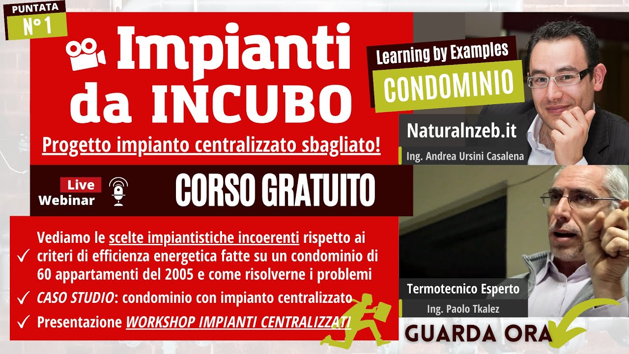 Correzione impianto centralizzato per condominio di 60 appartamenti